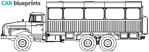 2008 Ural 3255-41 Truck blueprint