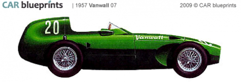 1957 Vanwall 07 F1 OW blueprint