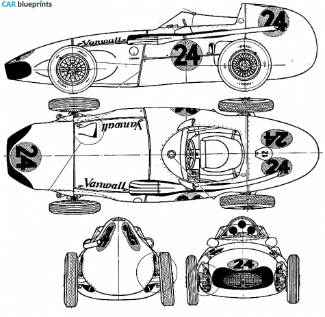 1956 Vanwall GP OW blueprint