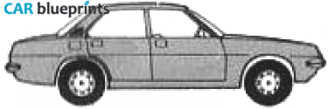 1979 Vauxhall Cavalier Sedan blueprint