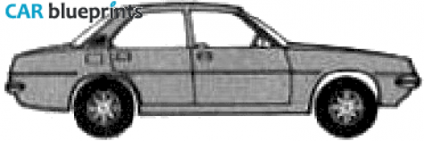 1979 Vauxhall Cavalier GL Sedan blueprint