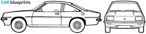 1979 Vauxhall Cavalier Coupe blueprint