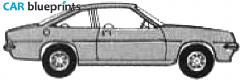 1979 Vauxhall Cavalier Coupe blueprint