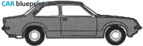 1979 Vauxhall Chevette Sedan blueprint