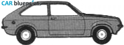 1979 Vauxhall Chevette Hatchback blueprint