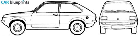 1979 Vauxhall Chevette Hatchback blueprint