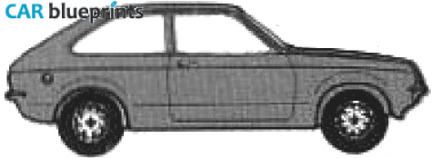 1979 Vauxhall Chevette GLS Hatchback blueprint