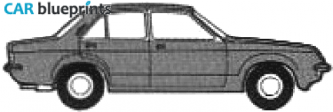 1979 Vauxhall Chevette Sedan blueprint