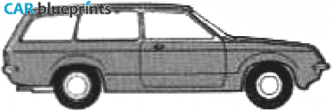 1979 Vauxhall Chevette Estate Wagon blueprint