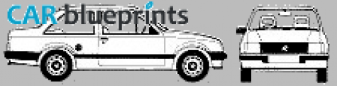 1983 Vauxhall Nova GL Sedan blueprint