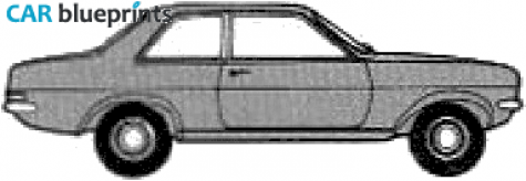 1979 Vauxhall Viva Sedan blueprint