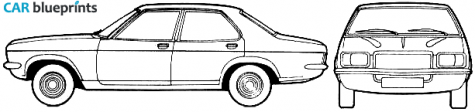 1979 Vauxhall VX Sedan blueprint