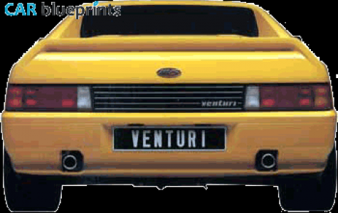 Venturi 380 Coupe blueprint