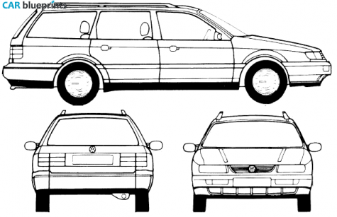 1995 Volkswagen Passat IV (Mk4/B4) Variant GL Wagon blueprint