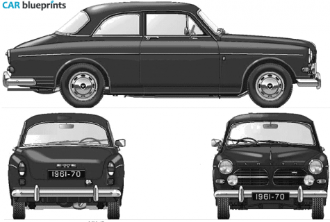 1968 Volvo 121 Amazon Sedan blueprint