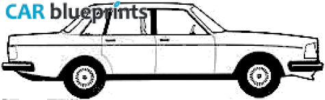 1985 Volvo 240 GL Sedan blueprint