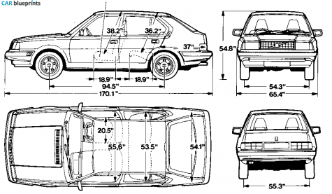 1976 Volvo 300 Sedan blueprint