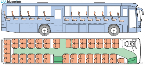 Volvo 8500 Bus blueprint