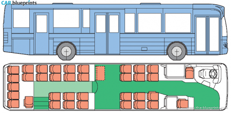 Volvo 8500LE Bus blueprint