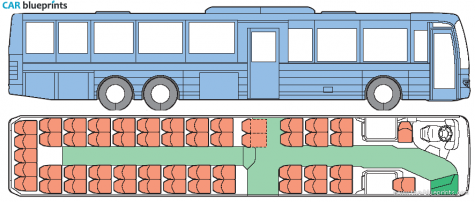 Volvo 8500LE Bus blueprint