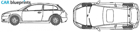 2008 Volvo C30 Hatchback blueprint