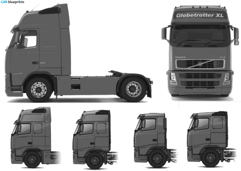 Volvo FH12 Globetrotter XL Truck blueprint