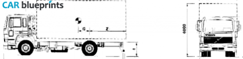 1994 Volvo FL614-115 11.5 ton Truck blueprint