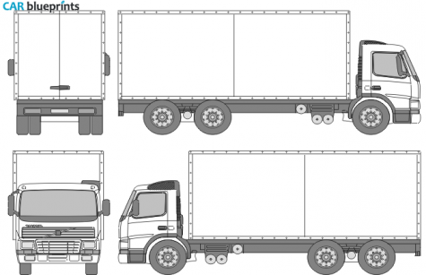 Volvo FM7 Truck blueprint