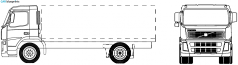 Volvo FM12 4x2 Truck blueprint