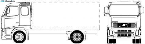 Volvo FM16 4x2 Truck blueprint