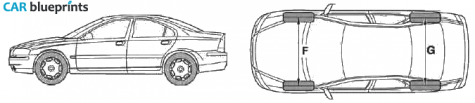 2008 Volvo S60 Sedan blueprint