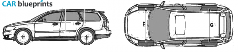 2008 Volvo V50 Wagon blueprint