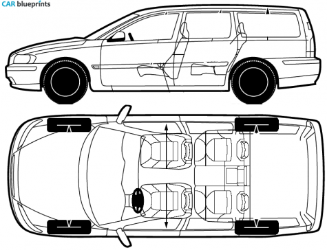 2006 Volvo V70 Wagon blueprint