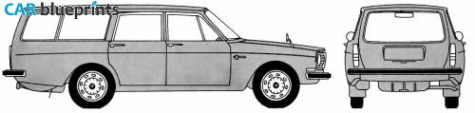 1968 Volvo 145 Wagon blueprint