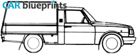 1985 Wartburg 13 SUV blueprint