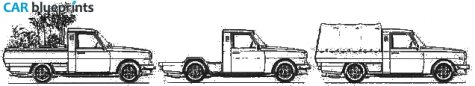 1985 Wartburg Commercial Pick-up blueprint