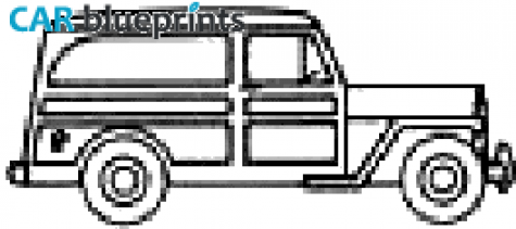 1964 Willys Jeep Van blueprint