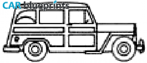 1964 Willys Jeep Wagon blueprint