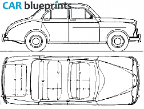 1953 Wolseley 4/44 Sedan blueprint