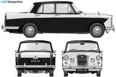 1961 Wolseley 6/110 Mk III Sedan blueprint