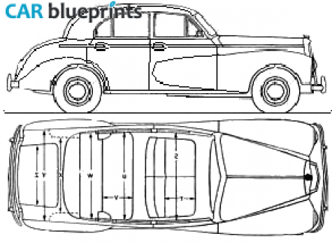 1948 Wolseley 6/80 Sedan blueprint