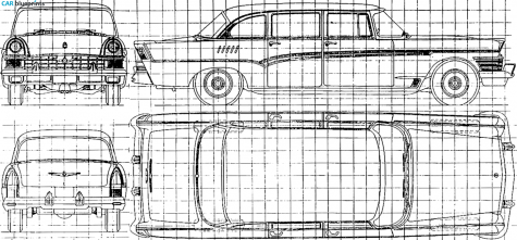 1959 ZIL 111 Limousine blueprint