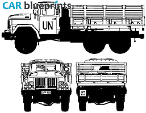 1966 ZIL 131 Truck blueprint