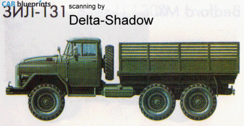 1966 ZIL 131 Truck blueprint