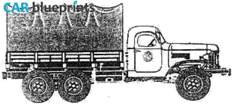 1958 ZIL 157 Truck blueprint