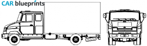 2008 ZIL 5301K4 Thermobody Truck blueprint