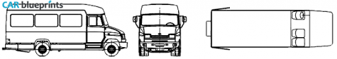 2006 ZIL 5301P1 Van blueprint