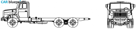 2006 ZIL 6309N2 Chassis Truck blueprint