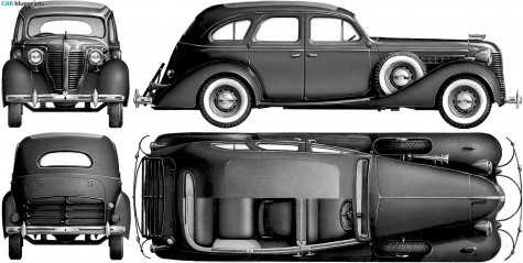 1941 ZIS 101-A Limousine blueprint