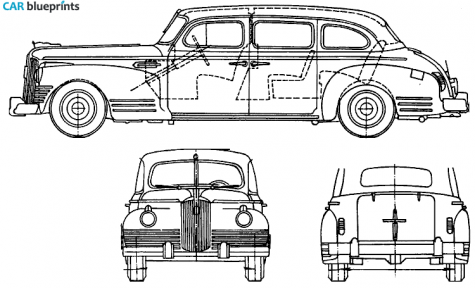 1954 ZIS 110 Sedan blueprint